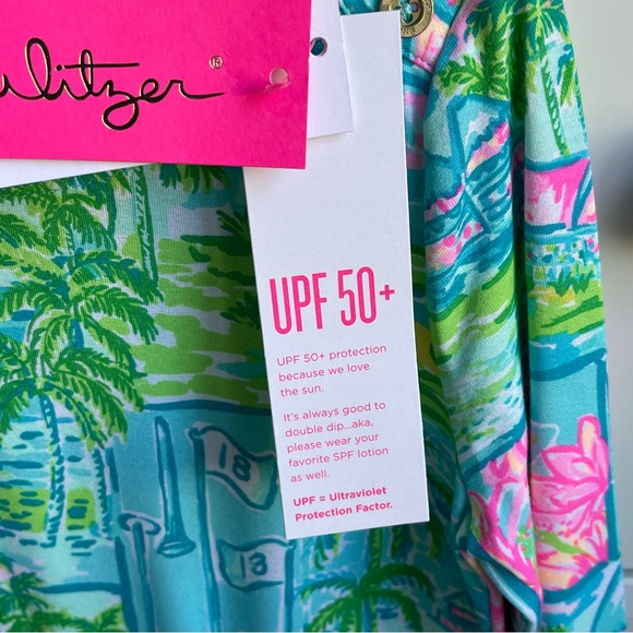 Lilly Pulitzer UPF 50+ mini Sophie dress, multi color, Honda classic print - Picture 9 of 10